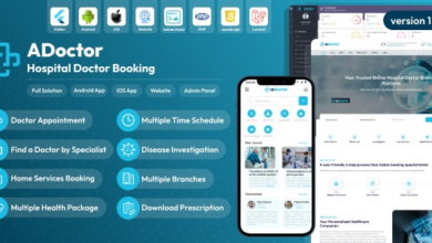 ADoctor v1.2.0 Nulled - Hospital Doctor Booking Android and iOS App