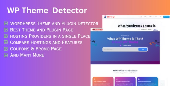 WordPress Theme Detector and Web Hosting Comparison React NextJS script Nulled - 6 March 2024