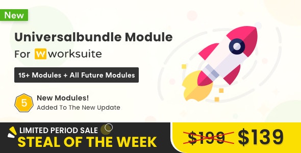 Universal Modules Bundle for Worksuite CRM v1.1.9 Free