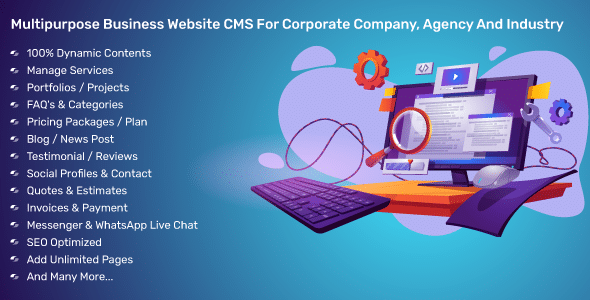 Multipurpose Business Website CMS For Corporate Company, Agency And Industry v4.1.0 Free