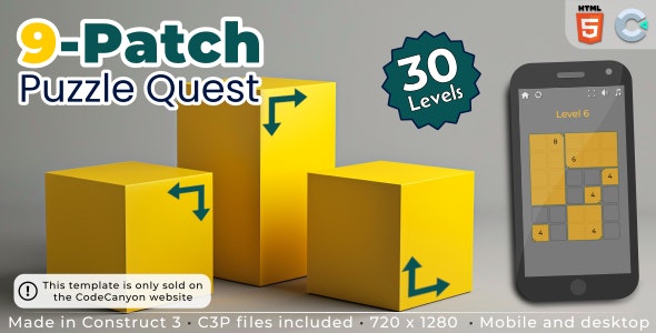9-Patch Puzzle Quest v1.0 Nulled - HTML5 Puzzle game