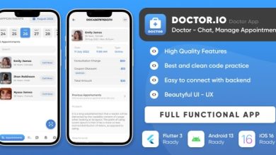 Doctor.io v1.0 Nulled - Doctor App for Doctors Appointments Managements, Online Diagnostics