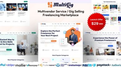 MultiGig v1.0 Nulled - Service / Gig Selling Freelancing Marketplace (Subscription Based)
