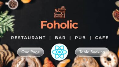 Foholic Food Nulled - Restaurant & Cafe Food React Template