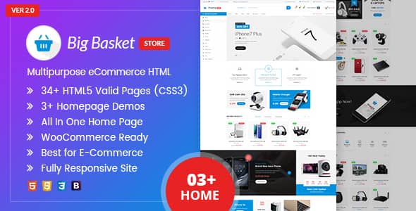 Big Basket Nulled - Multipurpose e-commerce HTML Template