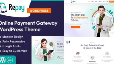 Repay v1.0 Nulled - Payment Gateway WordPress Theme