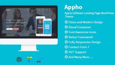 Appho v1.3 Nulled - App & Software Landing Page WordPress Theme