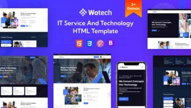 Wotech Nulled - IT Service And Business HTML Template