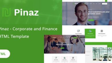 Pinaz Nulled - Corporate and Finance HTML Template