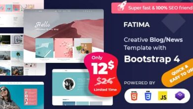 Fatima Nulled - Personal Blog Template