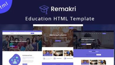 Remakri Nulled - Education Course HTML Template