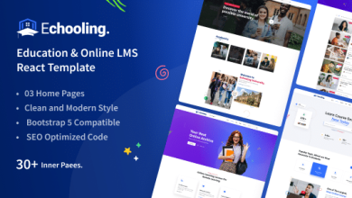 Echooling Nulled - Education React Template