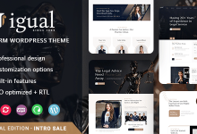 Igual v1.0.2 Nulled - Law Firm WordPress Theme