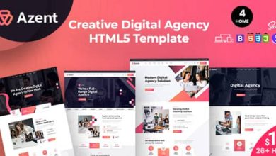 Azent Nulled - Creative Digital Agency HTML Template