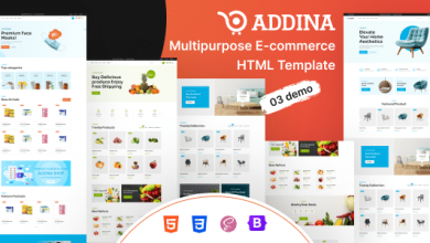 Addina Nulled - eCommerce HTML Template