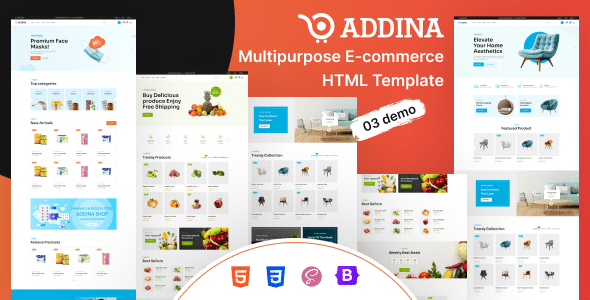 Addina Nulled - eCommerce HTML Template