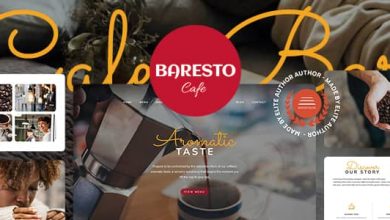 Baresto Nulled - Cafe, Bar and Restaurant Website Template