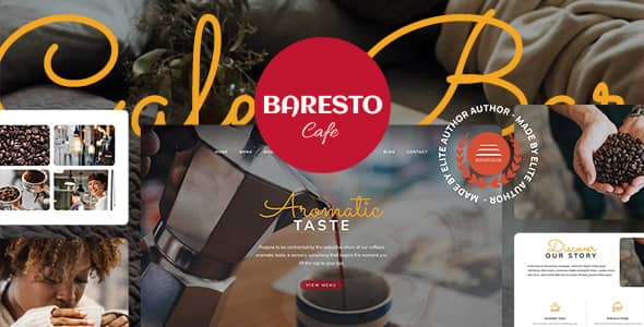 Baresto Nulled - Cafe, Bar and Restaurant Website Template