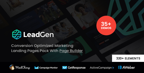 LeadGen v1.8 Nulled - Multipurpose Marketing Landing Page Pack with HTML Builder