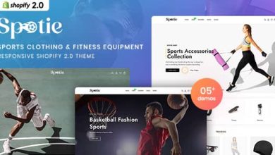 Spotie v1.0 Nulled - Sports Clothing & Fitness Equipment Shopify 2.0 Theme