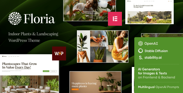 Floria v1.0 Nulled - Gardening & Landscaping WordPress Theme