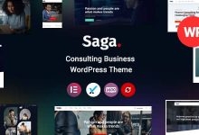 Saga v2.3 Nulled - Business Consulting WordPress Theme