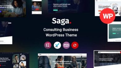 Saga v2.3 Nulled - Business Consulting WordPress Theme