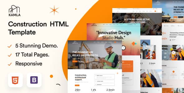 Kamla Nulled - Construction HTML5 Template