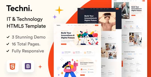 Techni Nulled - IT & Technology HTML5 Template