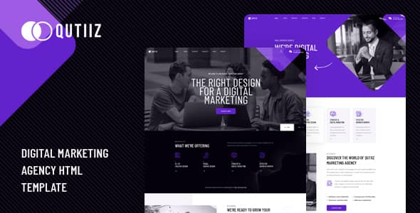 Qutiiz Nulled - Digital Marketing Agency HTML Template