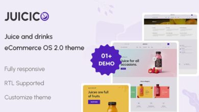 Juicico Nulled - The Juice & Drink Ecommerce Shopify Theme