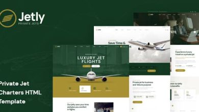 Jetly Nulled - Private Jet Charters HTML Template