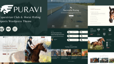 Puravi v1.0.1 Nulled - Equestrian Club & Horse Riding Sports Theme