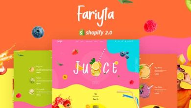 Faryita Nulled - Juice & Health Drinks Shopify Theme