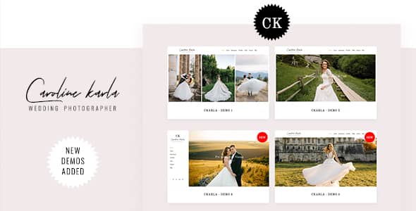 CKARLA Nulled - Minimal Wedding Photography Template