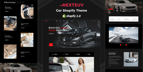 NextEuv Nulled - EV Shop, Single Product Shopify Theme
