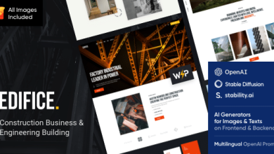 Edifice v1.0 Nulled - Construction & Building WordPress Theme