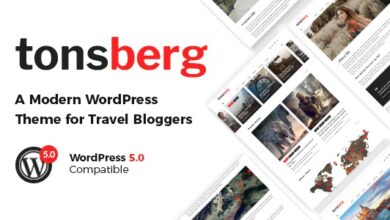 Tonsberg v1.4 Nulled - A Modern WordPress Theme for Travel Bloggers