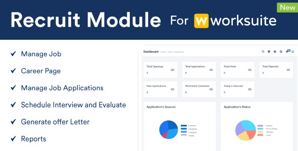 Recruit Module For Worksuite CRM v2.1.6 Free