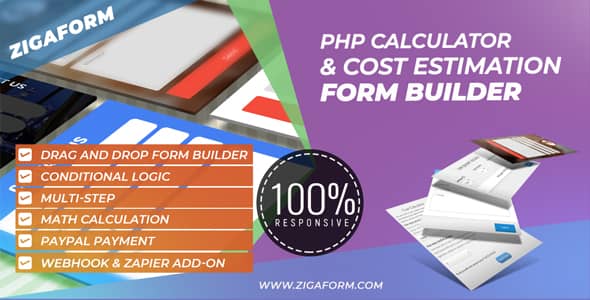 Zigaform v6.0.9 Nulled - PHP Calculator & Cost Estimation Form Builder