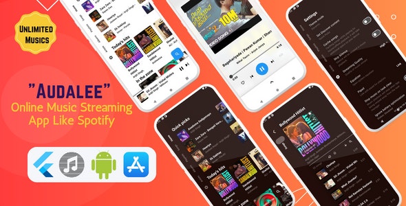 Audalee v1.5 Nulled - Unlimited Music Streaming App