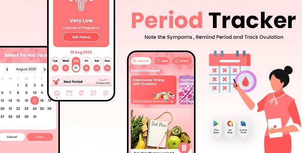 Period Tracker Nulled - Clue Period - My Calendar - Ovulation Tracker - Fertilo Period - Health Tracker
