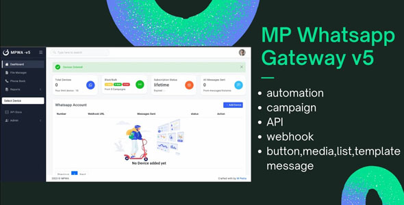 Whatsapp Gateway v6.5.0 Nulled - Multi Device
