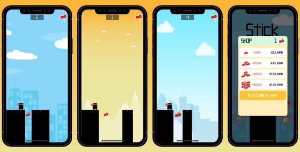 Stick Hero Nulled - iOS Game SpriteKit Swift 5 - 28 march 2024
