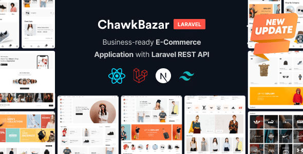 ChawkBazar Laravel v6.4.0 Nulled - React, Next, REST API Ecommerce With Multivendor