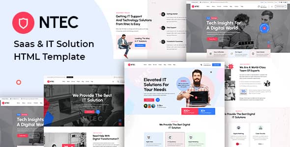 Ntec Nulled - Saas & IT Solution HTML Template