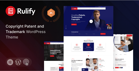 Rulify v1.0 Nulled - Intellectual Property Consultancy Law Firm WordPress Theme