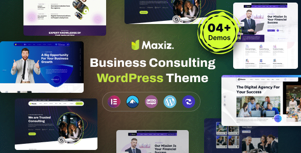 Maxiz v1.0 Nulled - Business Consulting WordPress Theme