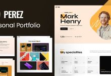 Perez Nulled - Tailwind CSS Personal Portfolio Template