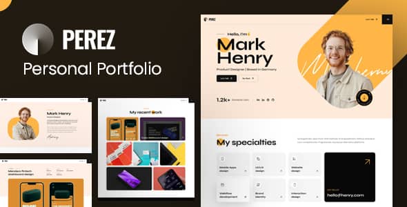 Perez Nulled - Tailwind CSS Personal Portfolio Template